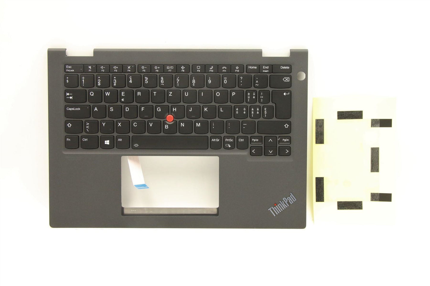 Lenovo Yoga X13 3 X13 2 Keyboard Palmrest Top Cover Swiss Black 5M11C18614