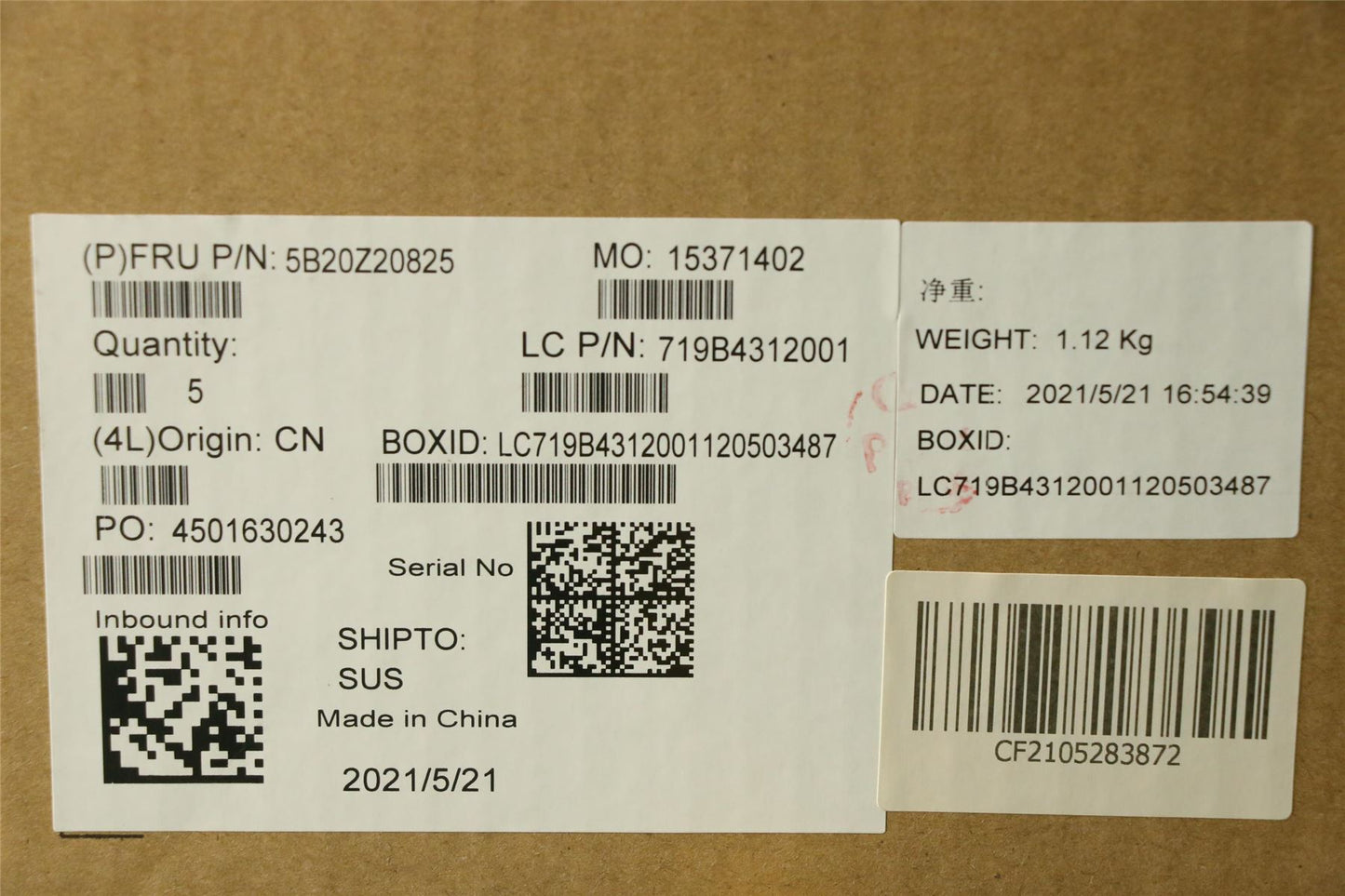 Lenovo 5B20Z20825 MB L 82GX WIN I51035G1MX3302G4G