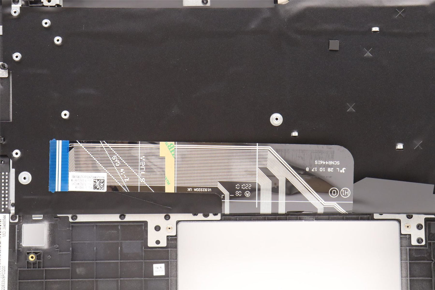 Lenovo IdeaPad 5 14ALC7 Keyboard Palmrest Top Cover Swiss Cloud Grey 5CB1H72342