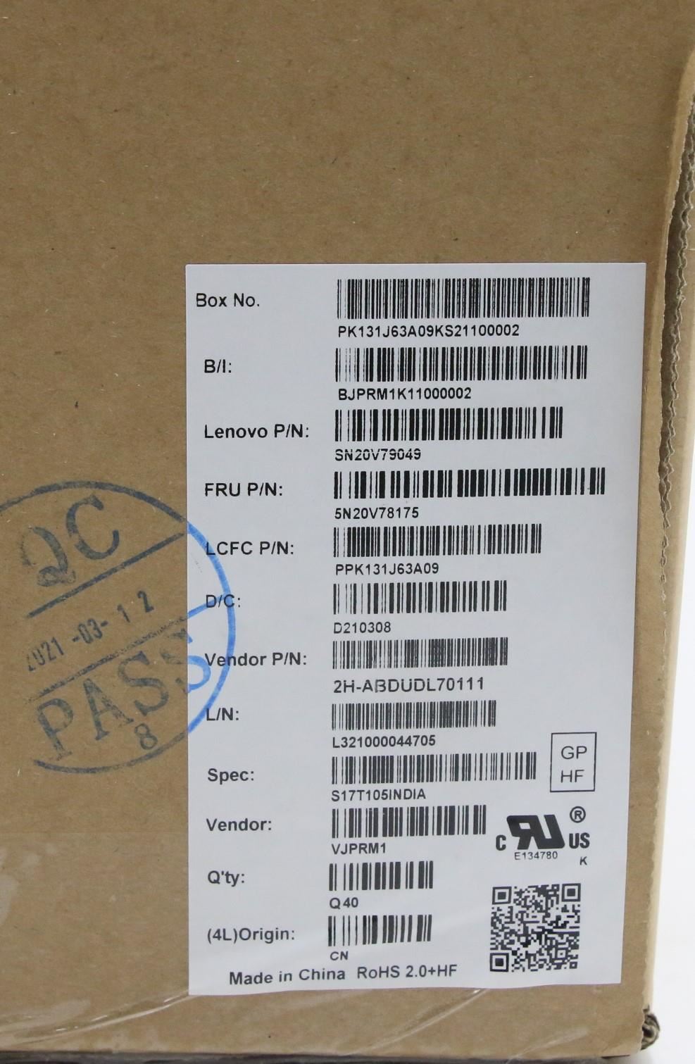 Lenovo ThinkPad P15s 1 P15s 2 T15 2 T15 Keyboard Indian US Black 5N20V78175