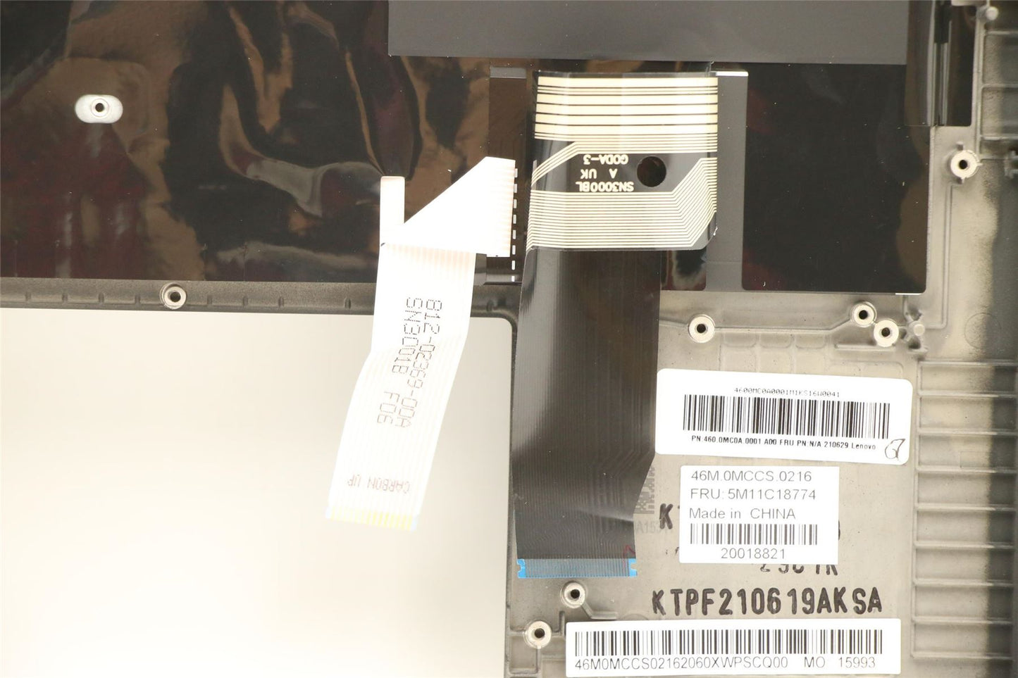 Lenovo IdeaPad 720 13IKB Keyboard Palmrest Top Cover Nordic Silver 5CB0N67935