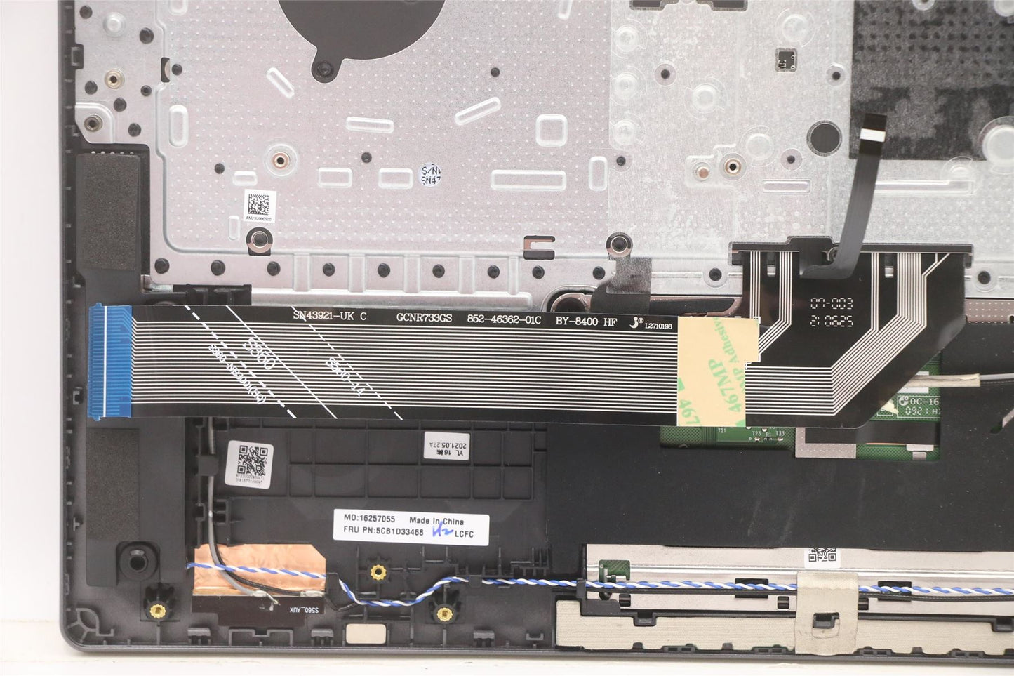 Lenovo IdeaPad 5 14ITL6 Palmrest Cover Touchpad Keyboard Grey Backlit 5CB1D33468