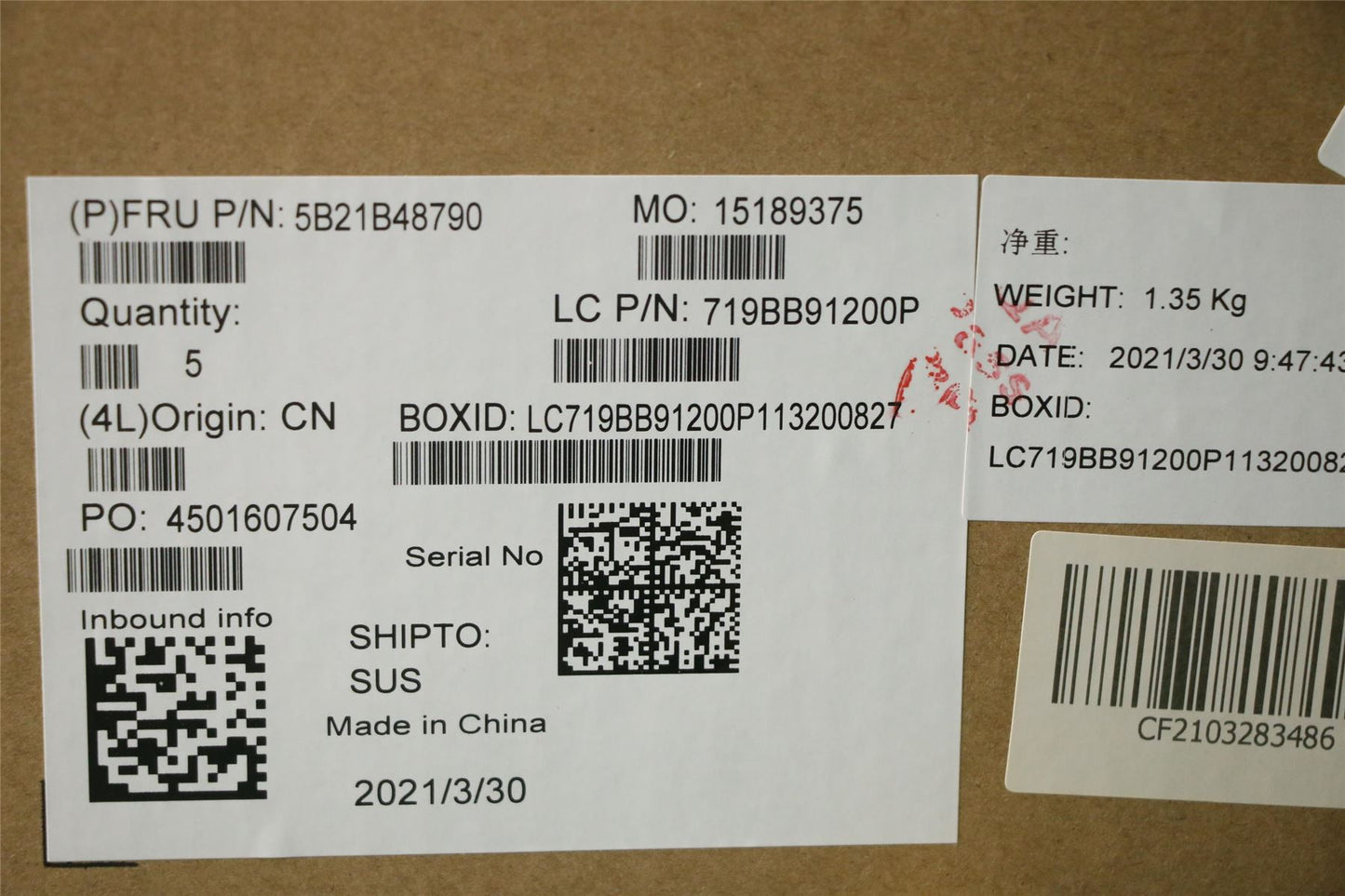 Lenovo 15p IMH Motherboard Mainboard 5B21B48790