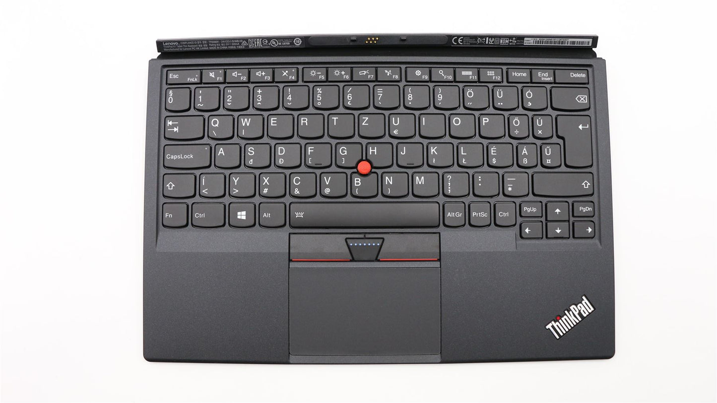 Lenovo Tablet X1 1st Keyboard Palmrest Hungarian Black Backlit 01HX715