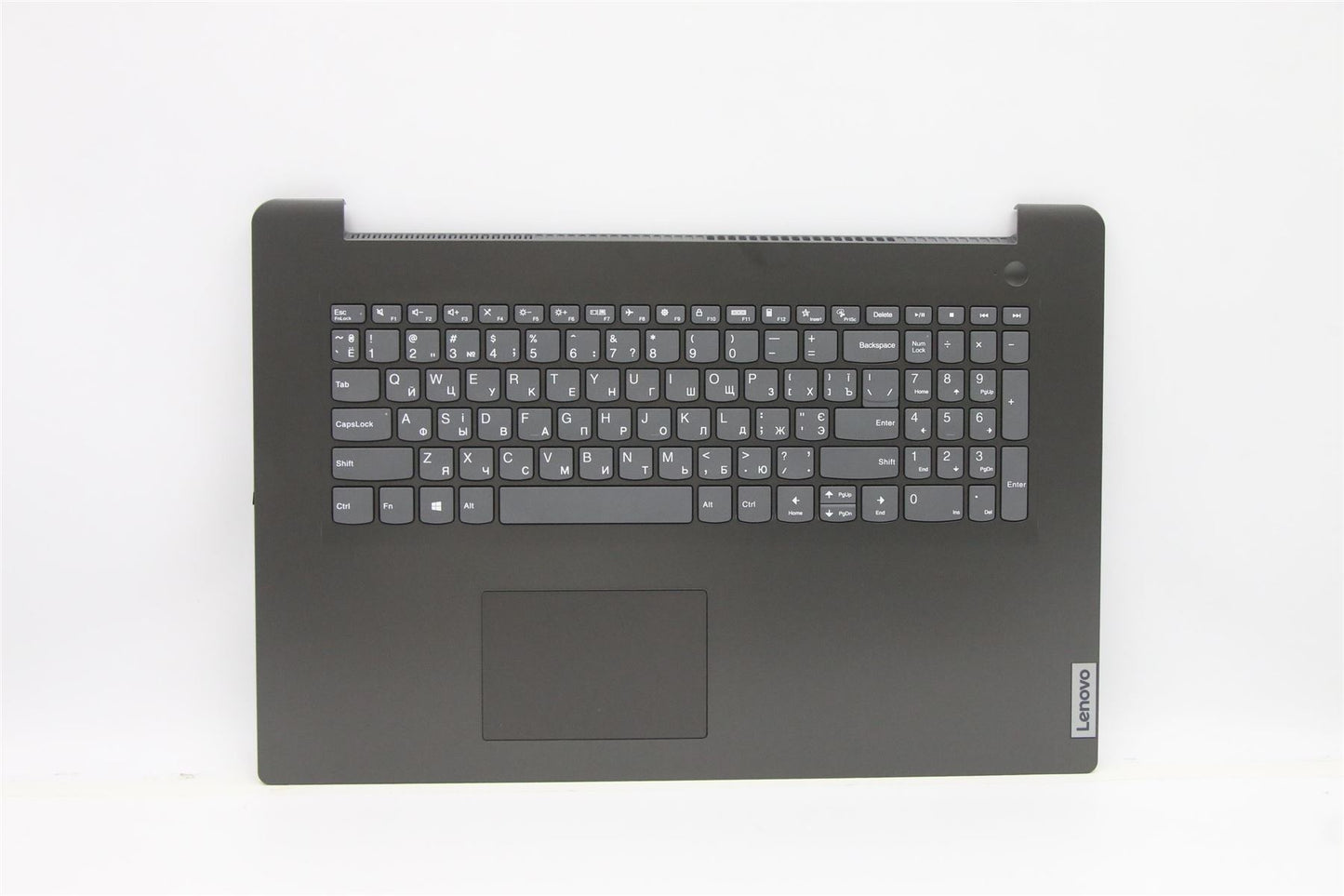 Lenovo V17 G2-ITL Palmrest Touchpad Cover Keyboard Ukrainian Grey 5CB1D01901