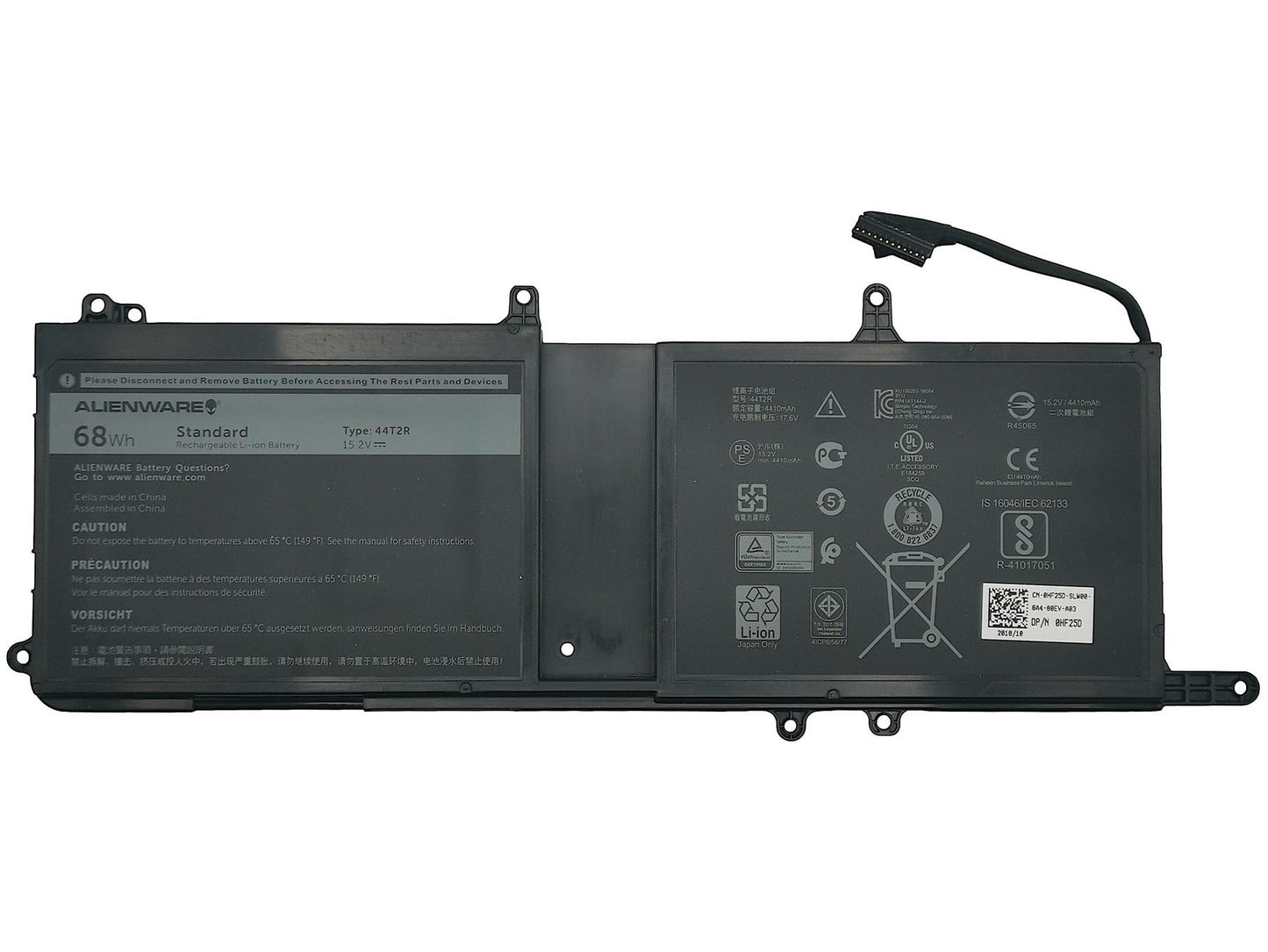 Genuine Dell Alienware 15 R3 R4 17 R4 R5 Original Battery 44T2R 0HF25D