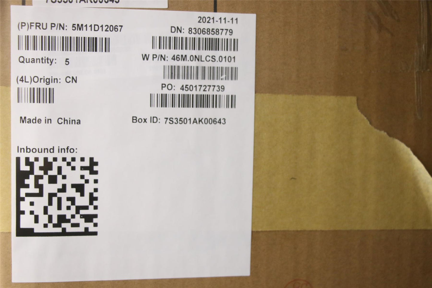 Lenovo Extreme P1 5 X1 5 Keyboard Palmrest Top Cover Portuguese Black 5M11D12067