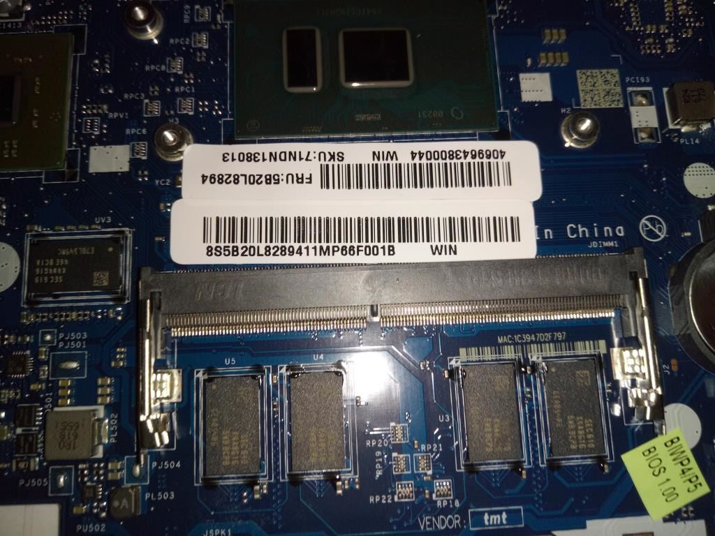 Lenovo IdeaPad 110-15ISK Motherboard Mainboard DIS Intel i5-6200U 4GB 5B20L82894