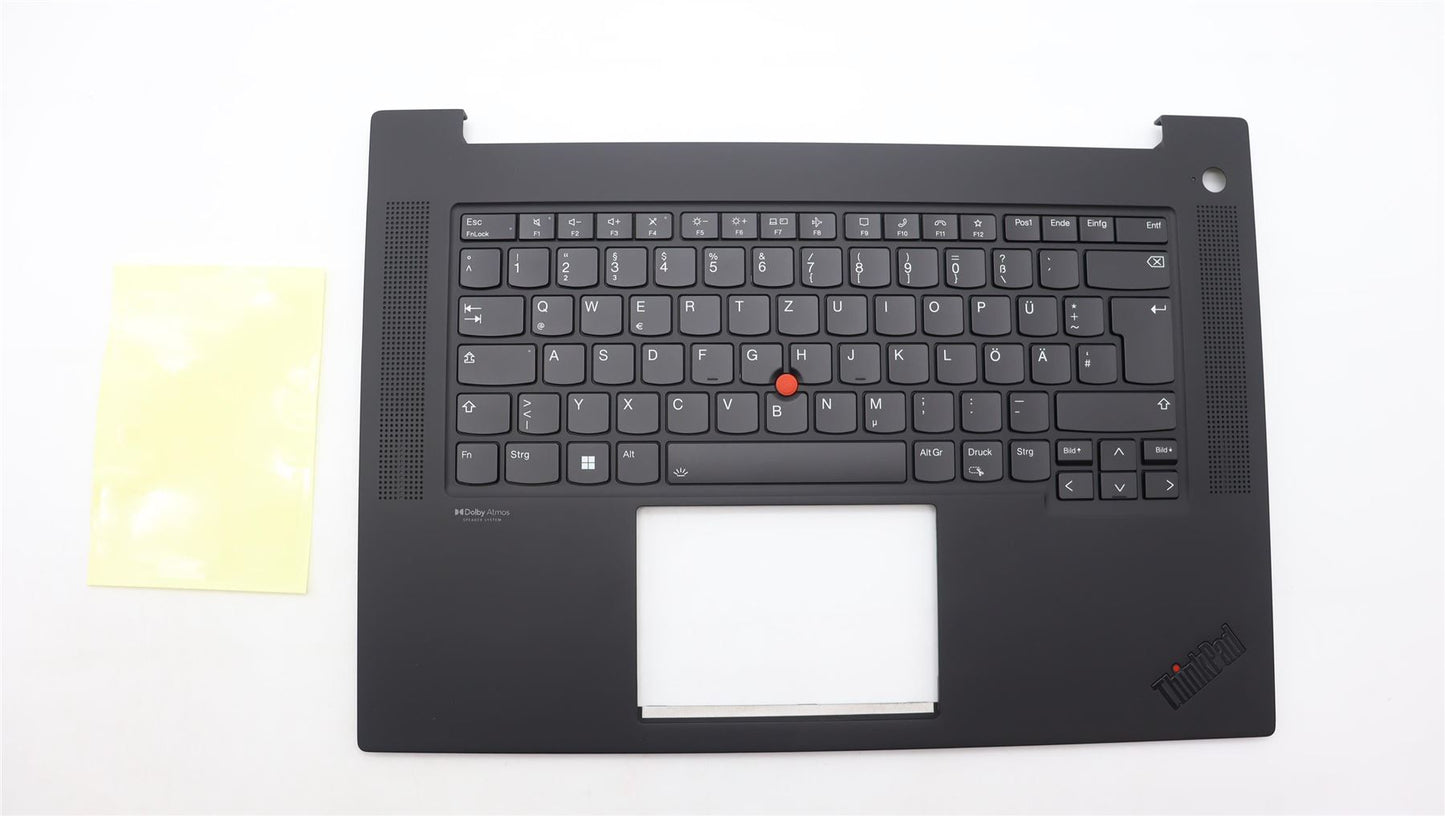 Lenovo ThinkPad P1 Gen 6 Palmrest Cover Keyboard German Black 5M11L88783