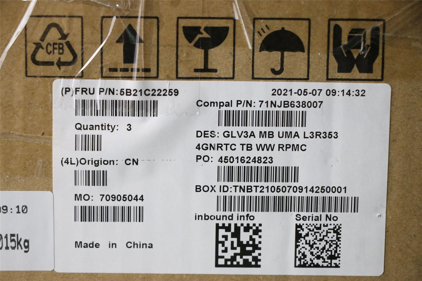 Lenovo ThinkBook 14 G3 ACL Motherboard Mainboard UMA 4GB 5B21C22259