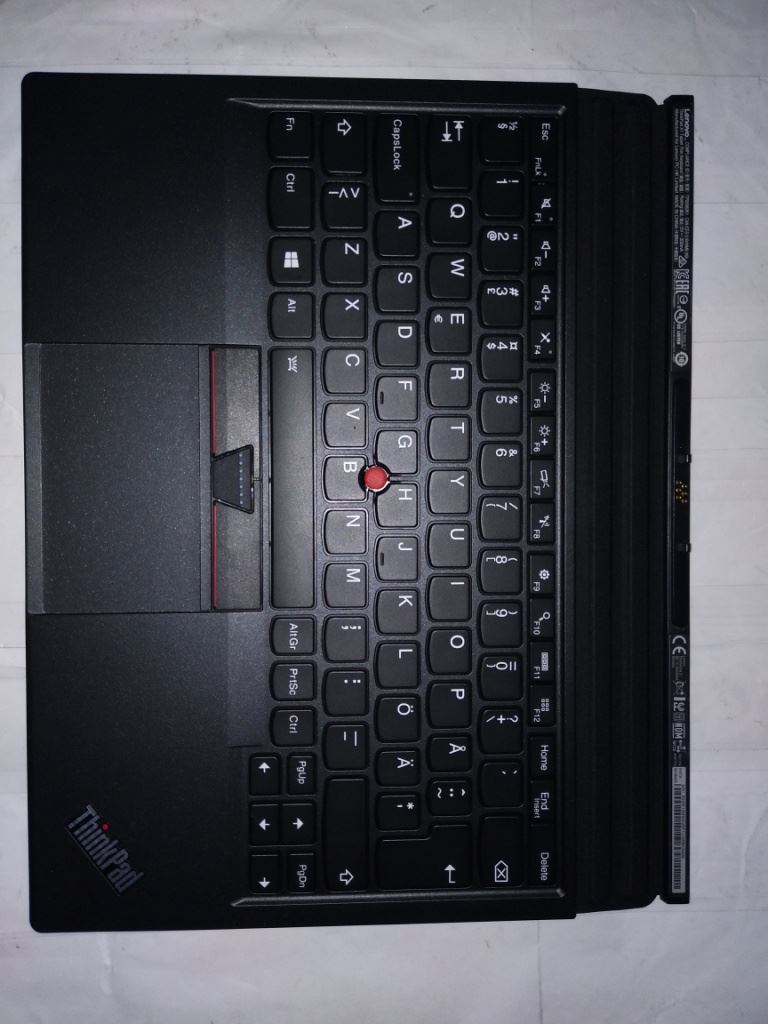 Lenovo ThinkPad X1 1st Gen Dock Keyboard Palmrest Touchpad Swedish Black 01HX726