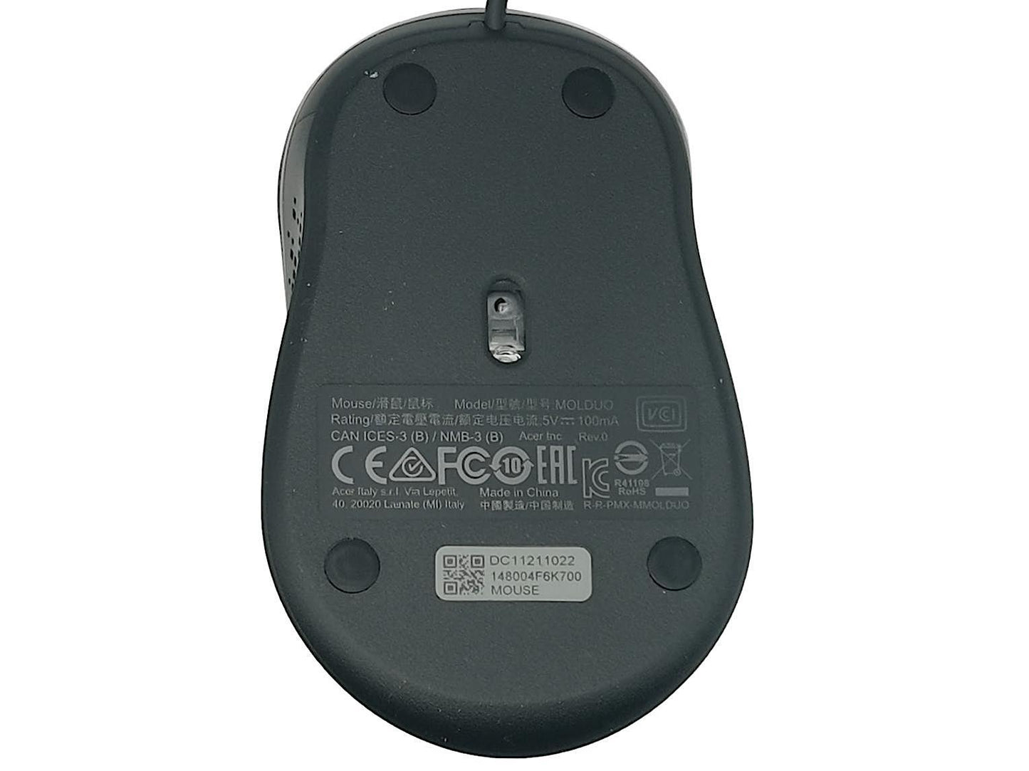 Acer Aspire TC-1660 TC-895 XC-1660 XC-830 USB Wired Mouse Black DC.11211.022