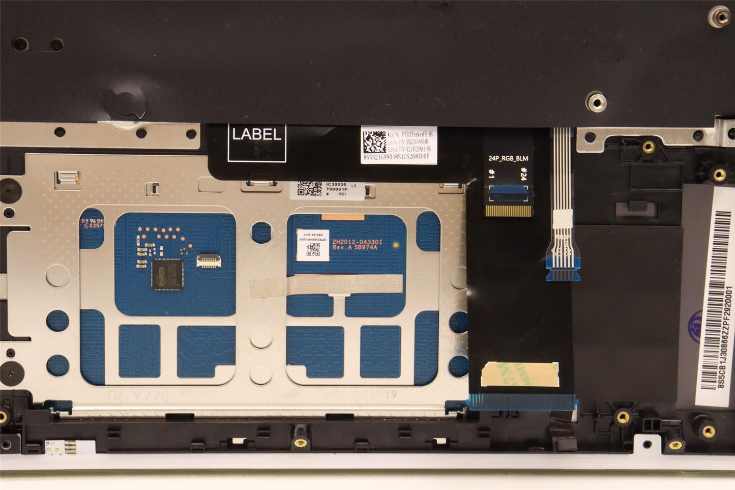 Lenovo Legion 7 16ARHA7 Palmrest Cover Touchpad Keyboard Hungarian 5CB1J30866