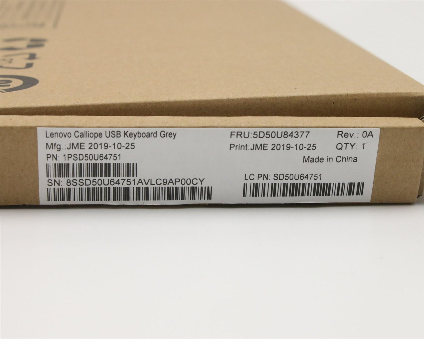 Lenovo IdeaCentre A540-27ICB 5-27IMB05 USB Wired Keyboard US Grey 5D50U84377
