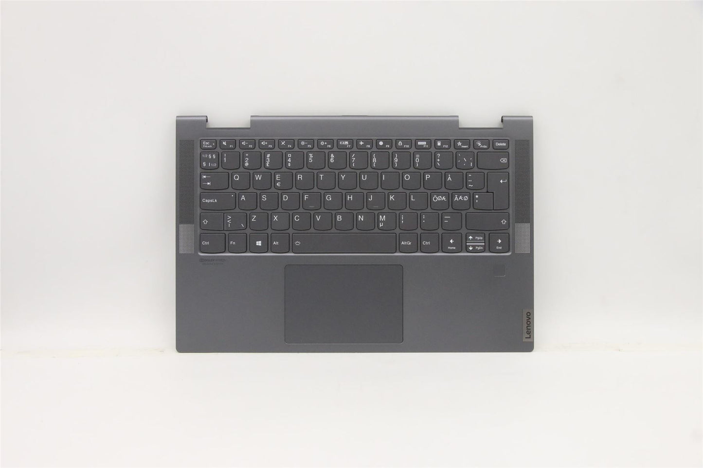 Lenovo Yoga 7-14ITL5 Keyboard Palmrest Top Cover Norwegian Black 5CB1A14284