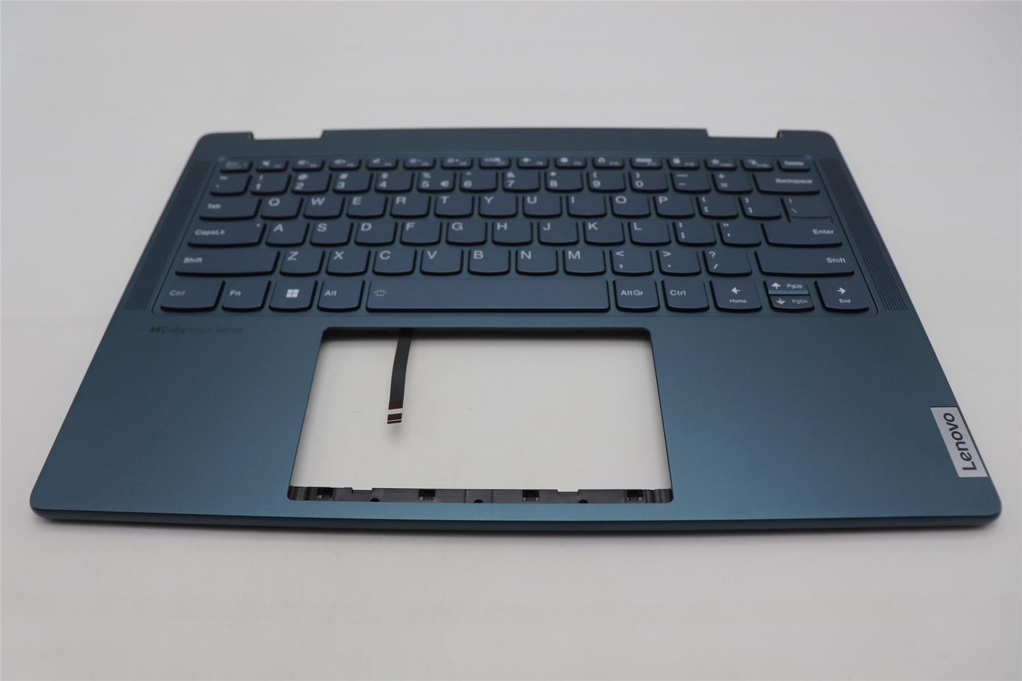 Lenovo Yoga 7 14ARP8 Keyboard Palmrest Top Cover US Euro Tidal Teal 5CB1L48338