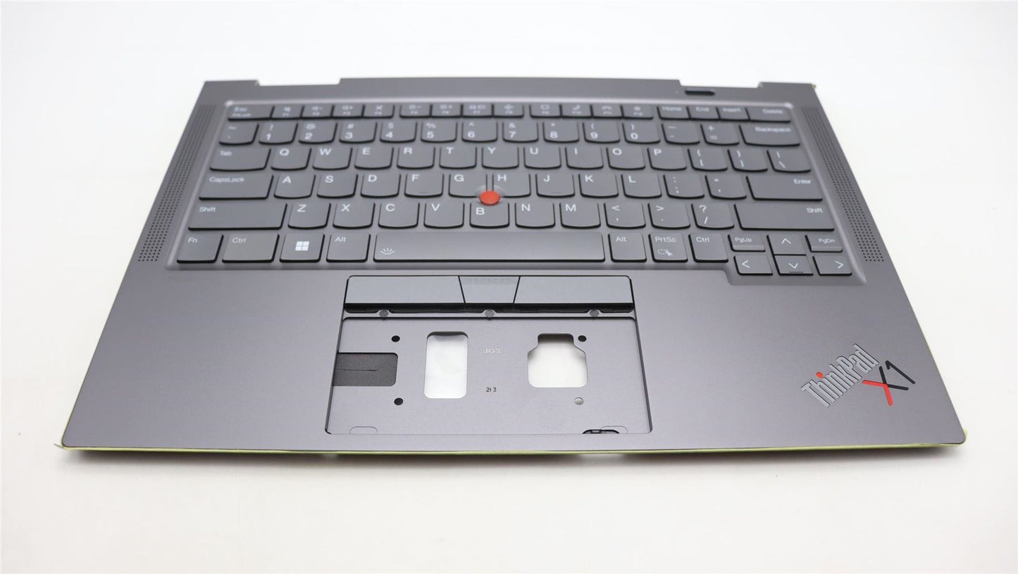 Lenovo Yoga X1 8th Gen Palmrest Cover Keyboard US Grey Backlit 5M11H62241