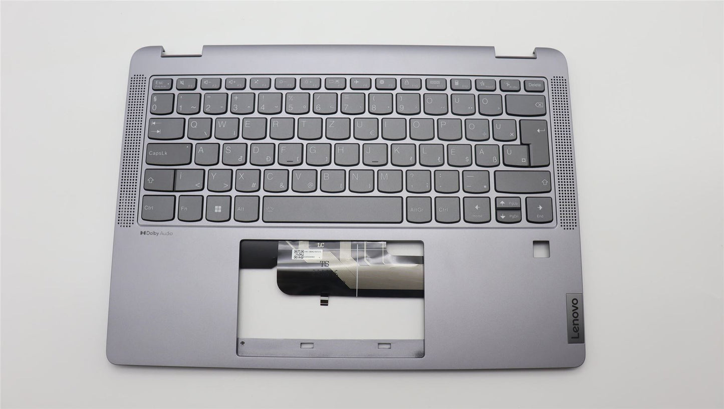Lenovo IdeaPad 5 14IRU8 Keyboard Palmrest Top Cover Hungarian Backlit 5CB1L30677
