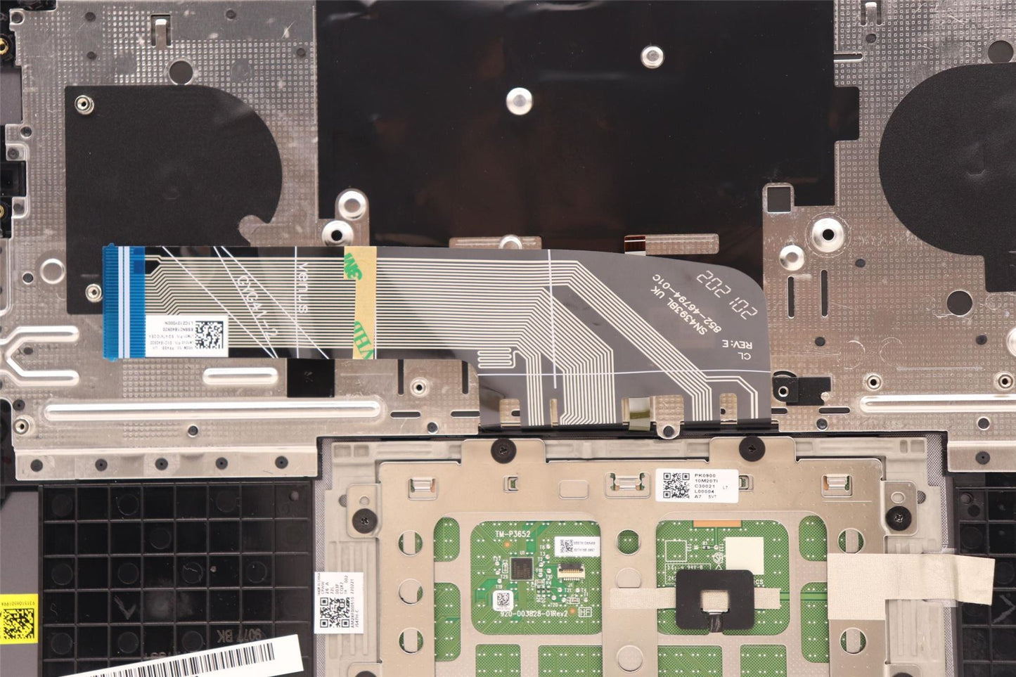 Lenovo Yoga 7 14IAP7 Palmrest Cover Touchpad Keyboard UK Black 5CB1H70861