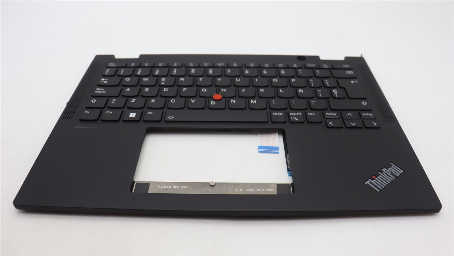 Lenovo ThinkPad X13 Gen 4 Keyboard Palmrest Top Cover Spanish Black 5M11L64273