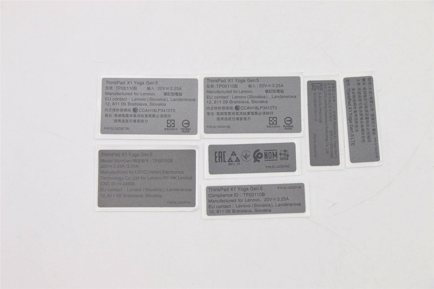 Lenovo Yoga X1 5th Gen Screw Screws Set Kit 5L10V15309