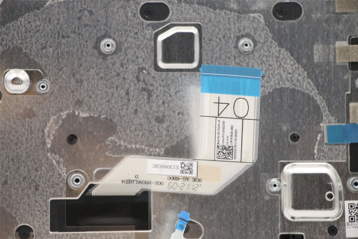 Lenovo Chromebook 100e 2nd Keyboard Palmrest Top Cover UK Black 5CB1E09650