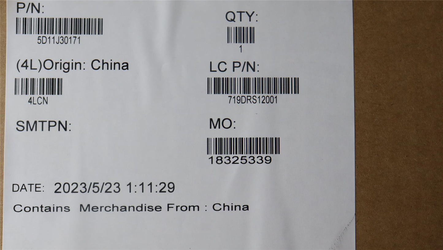 Lenovo FRU SDC ATNA40YK08 14.0 WQX+ 5D11J30171