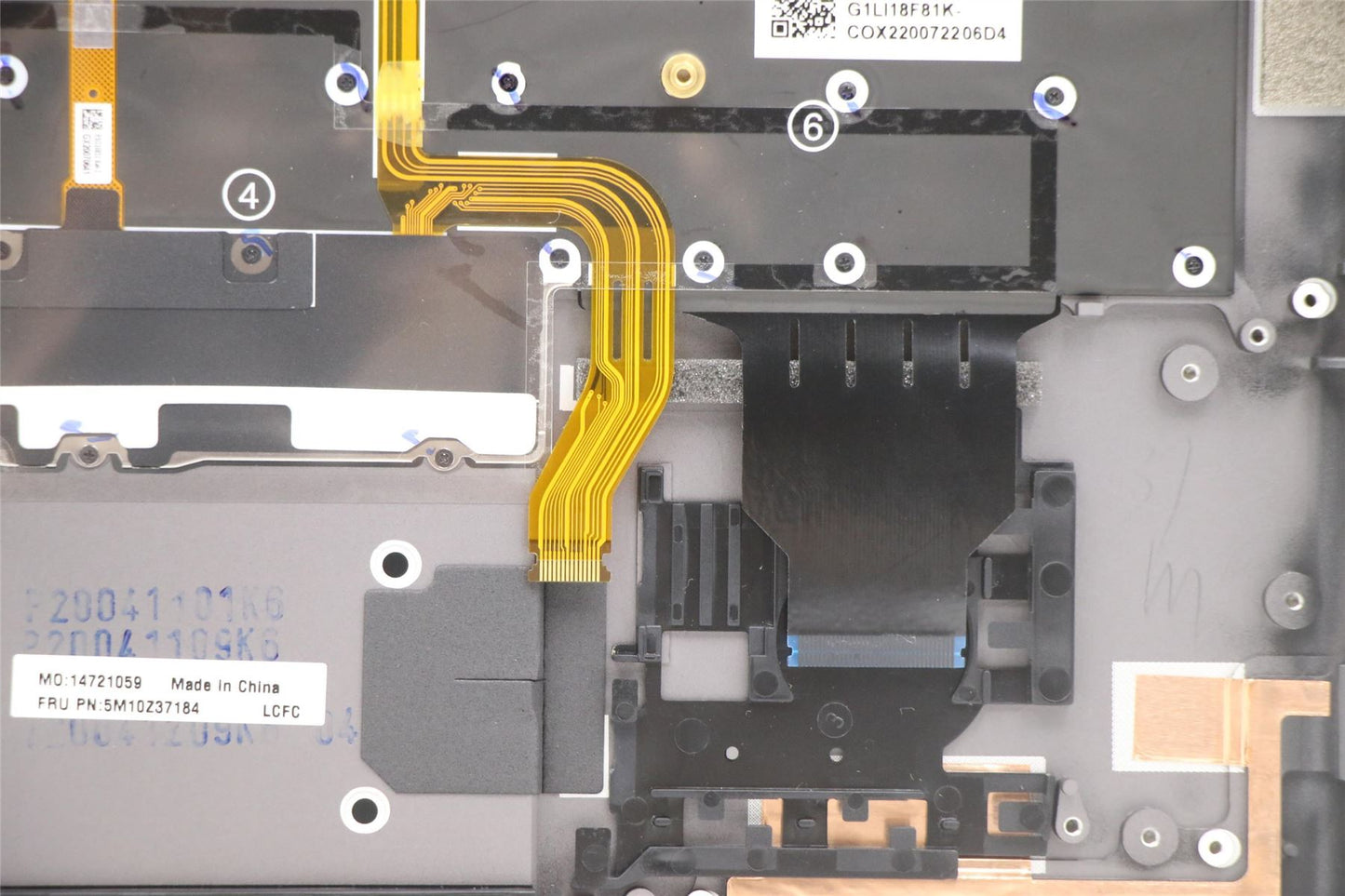 Lenovo MECH_ASM GRP_KBD_BZL_Norwegian_WW_IG_CHY 5M10Z37184