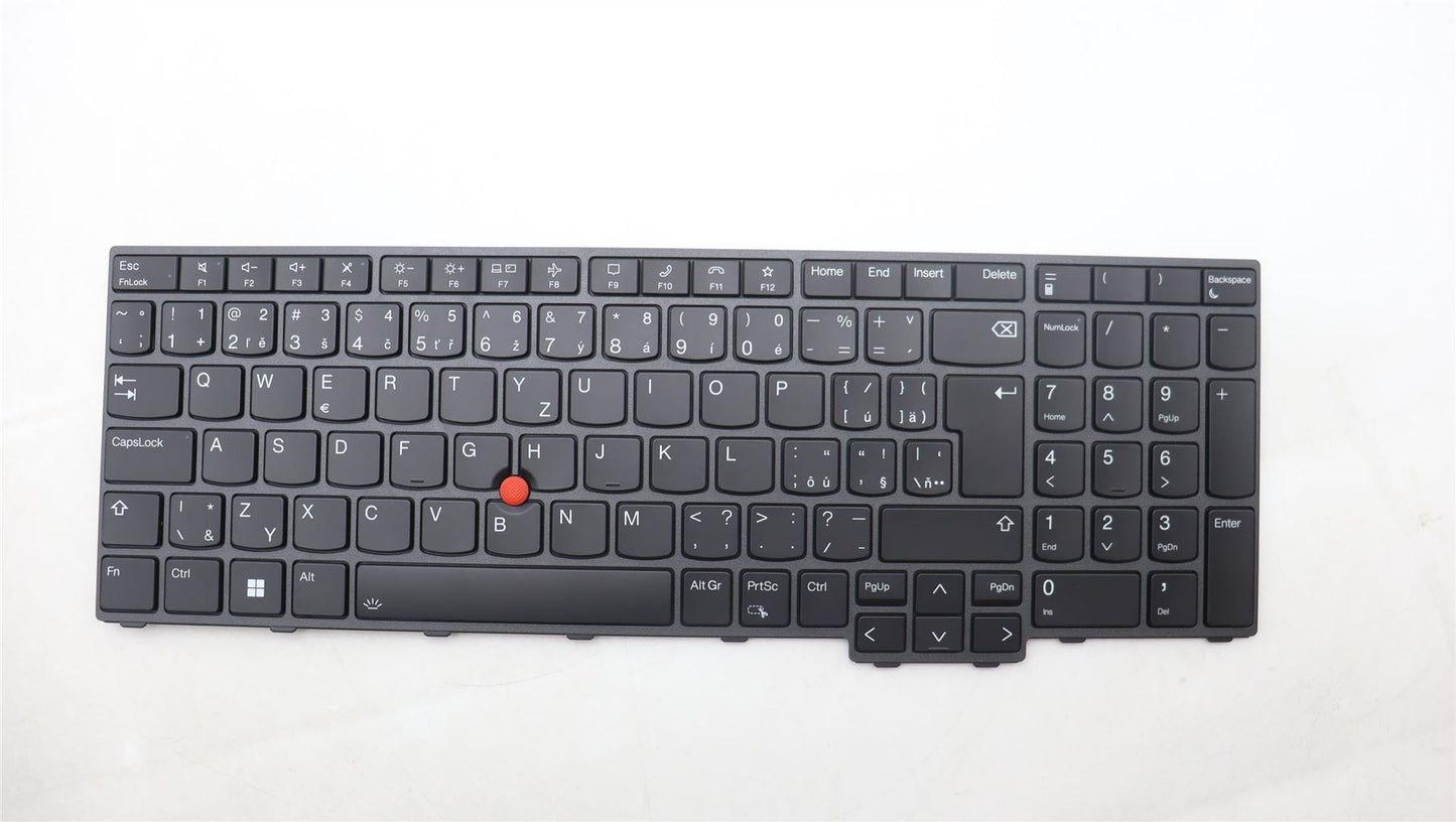 Lenovo ThinkPad P16v Gen 1 L15 Gen 4 T16 Gen 2 Keyboard Black Backlit 5N21K05187
