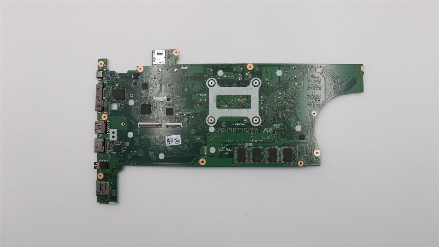 Lenovo ThinkPad T590 T490 Motherboard Mainboard DIS intelI58265U 8G 01YT347