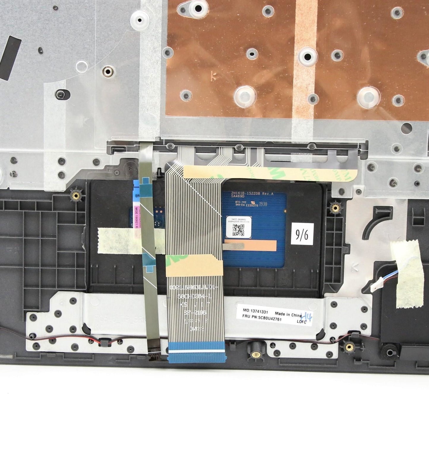 Lenovo Gaming L340-15IRH Keyboard Palmrest Top Cover US Black 5CB0U42761