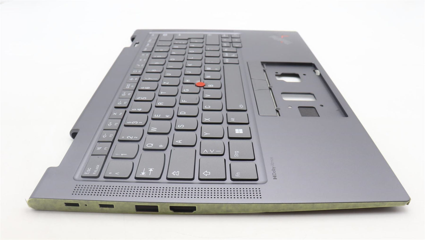 Lenovo Yoga X1 8th Gen Palmrest Cover Keyboard German Grey Backlit 5M11H62261