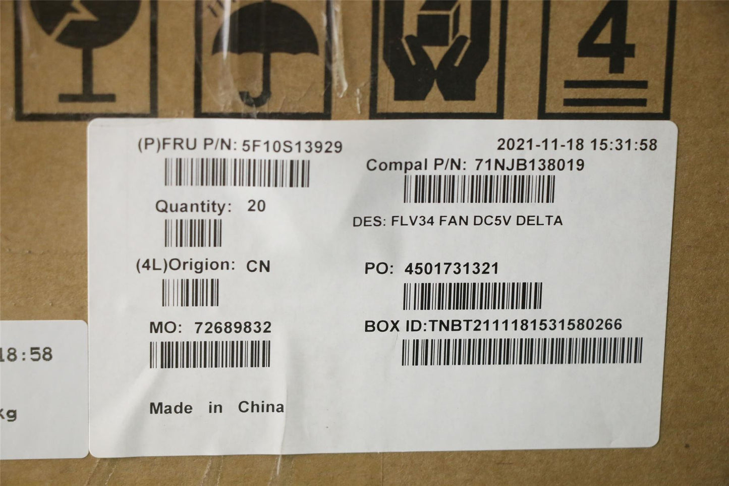 Lenovo ThinkBook 14 G2 ITL 14 G4 IAP 14 G5 IRL Cooling Fan 5F10S13929