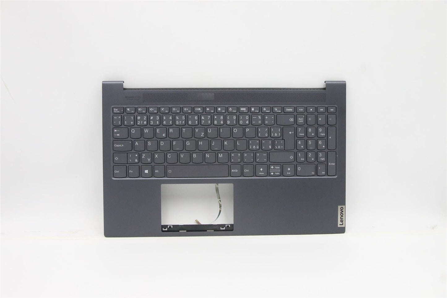 Lenovo Yoga 7-15ITL05 Keyboard Palmrest Top Cover Czech Grey 5CB1B10113