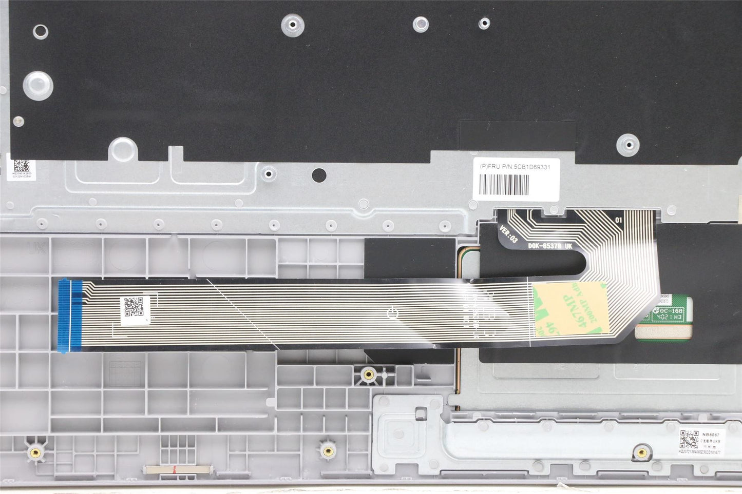 Lenovo IdeaPad 3 15IJL6 Palmrest Cover Touchpad Keyboard Belgian Grey 5CB1D69331