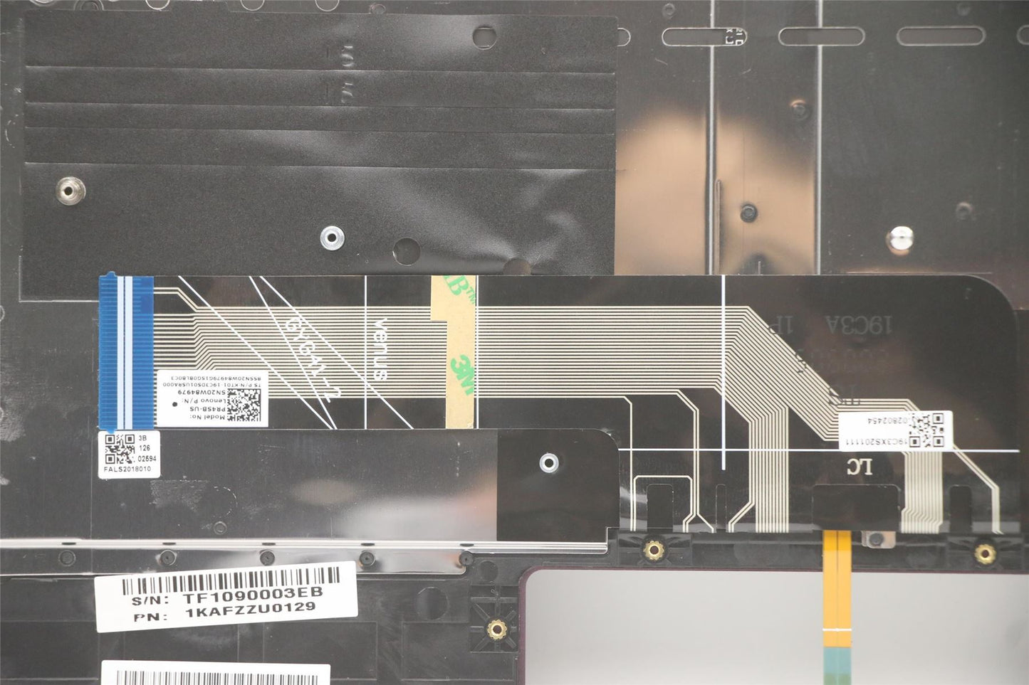 Lenovo Yoga 7-14ITL05 Palmrest Cover Keyboard US Black 5CB1B05317