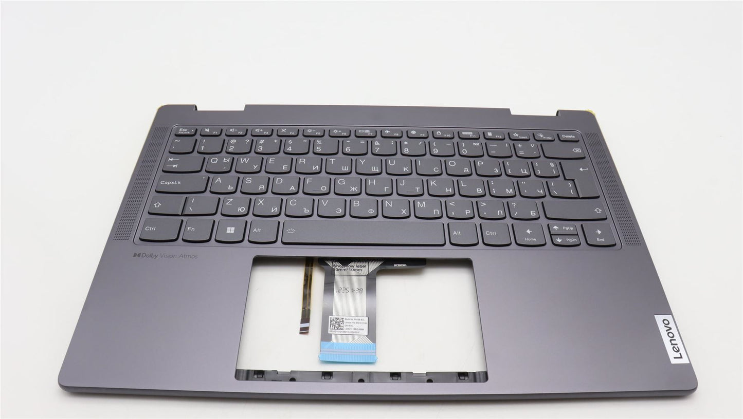Lenovo Yoga 7 14ARP8 Palmrest Cover Keyboard Bulgarian Grey 5CB1L48272