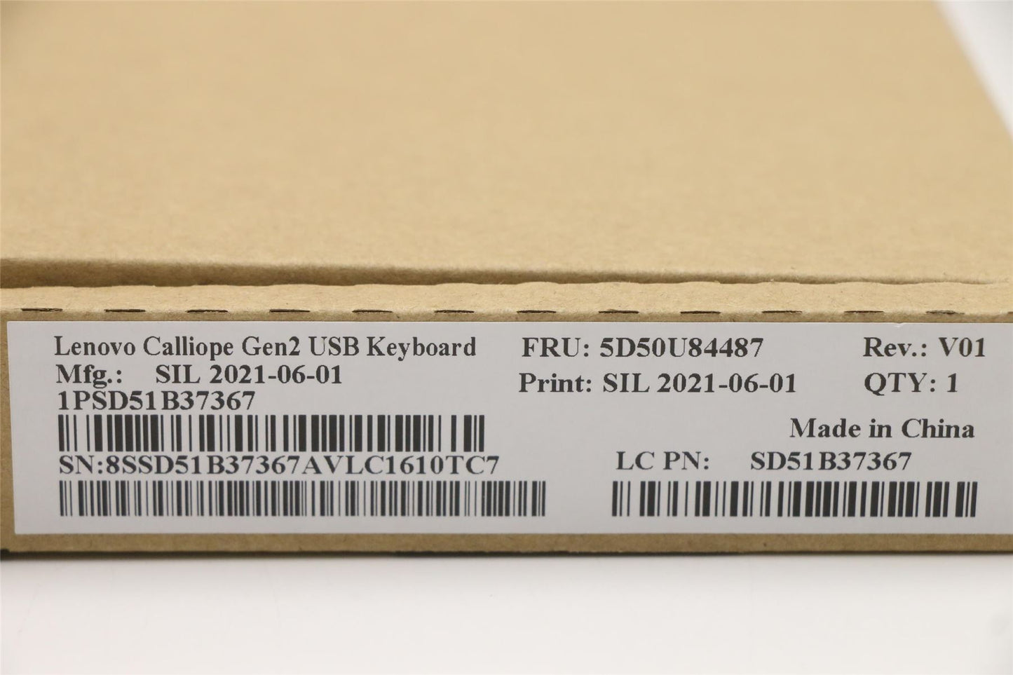 Lenovo USB G2 WHT_JP 5D50U84487