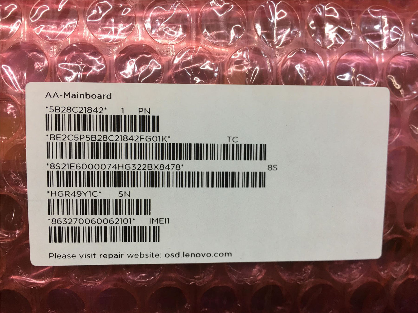 Lenovo Tab M8 TB300XU, TB300FU Motherboard Mainboard Logicboard 5B28C21842
