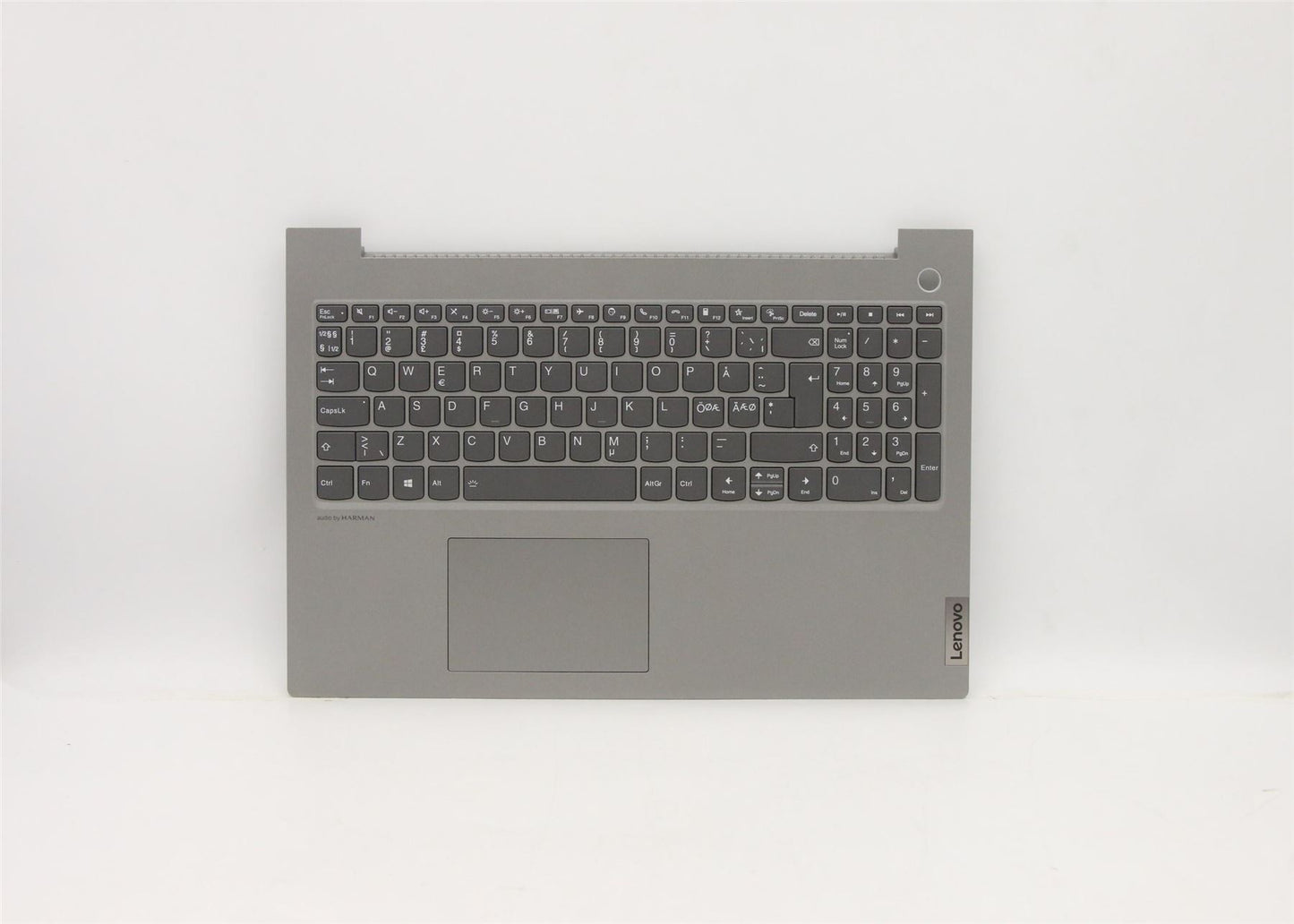 Lenovo ThinkBook 15p IMH Palmrest Touchpad Cover Keyboard Nordic Grey 5CB1B07491