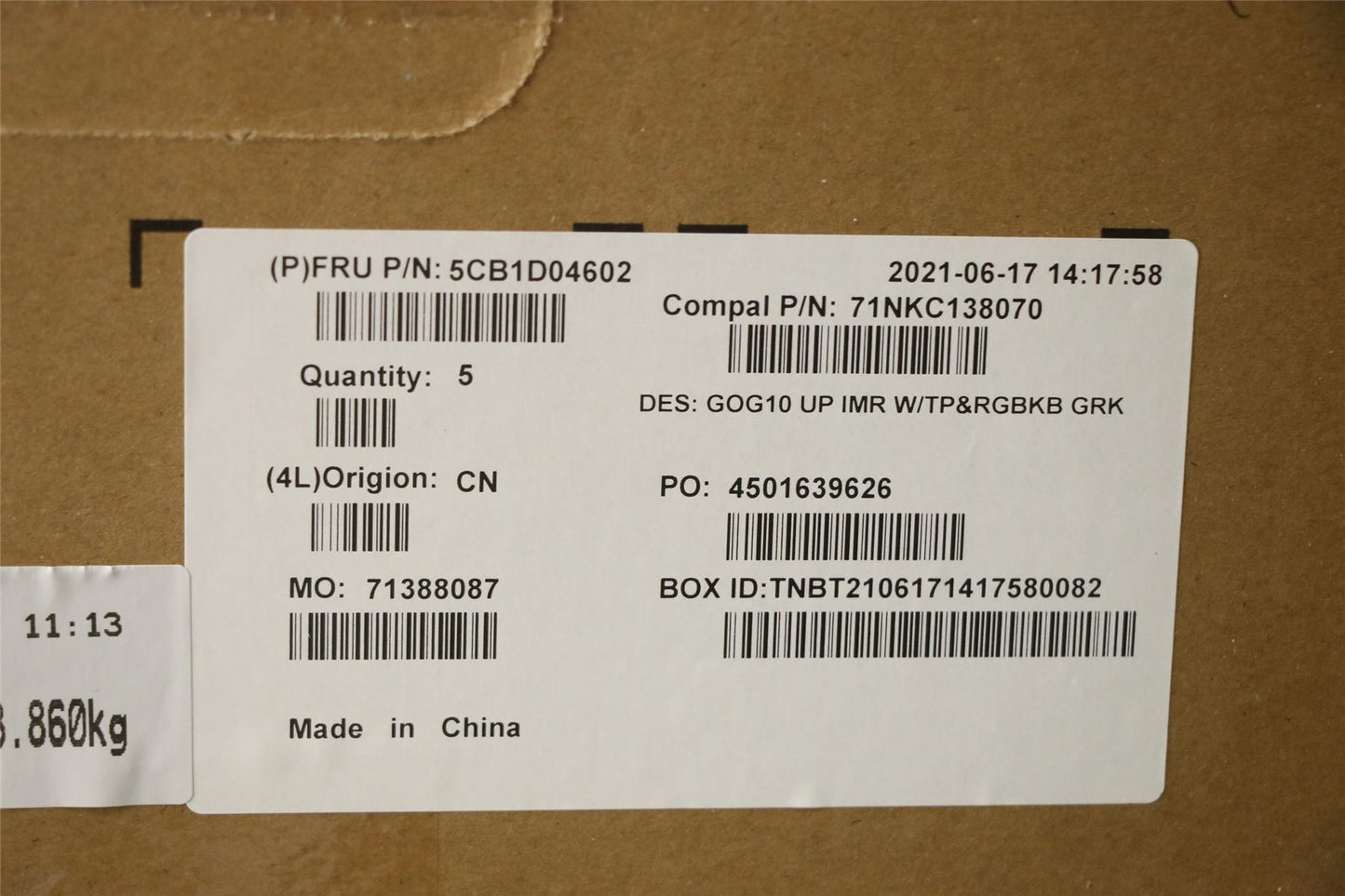 Lenovo Gaming 3-15ACH6 3-15IHU6 Keyboard Palmrest Top Cover Greek 5CB1D04602