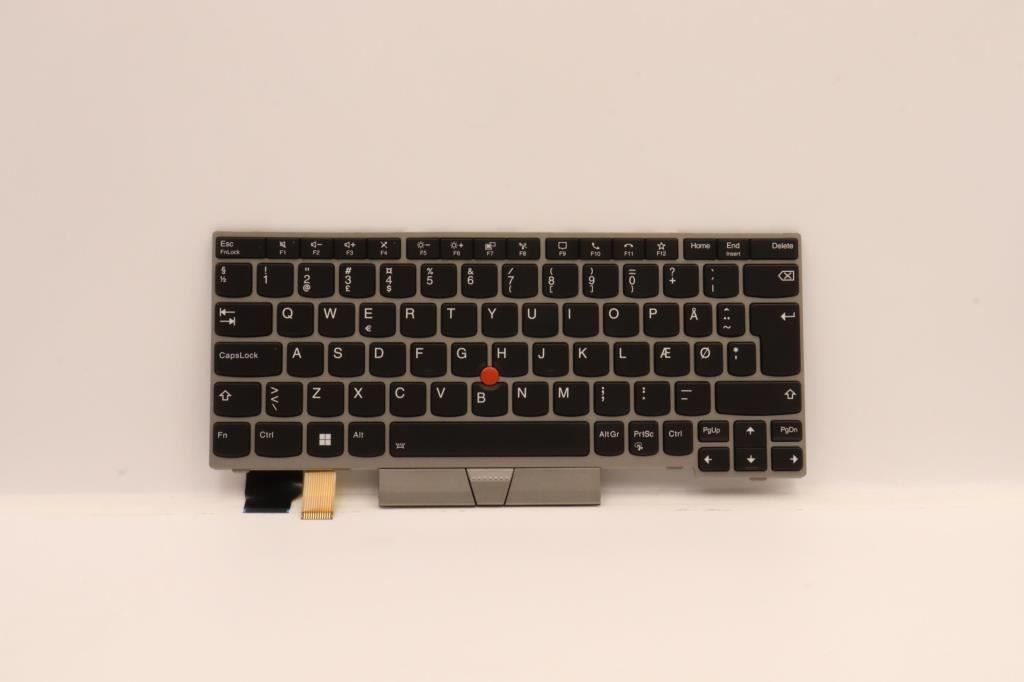 Lenovo ThinkPad L13 2 Keyboard Danish Silver Backlit 5N20V43480