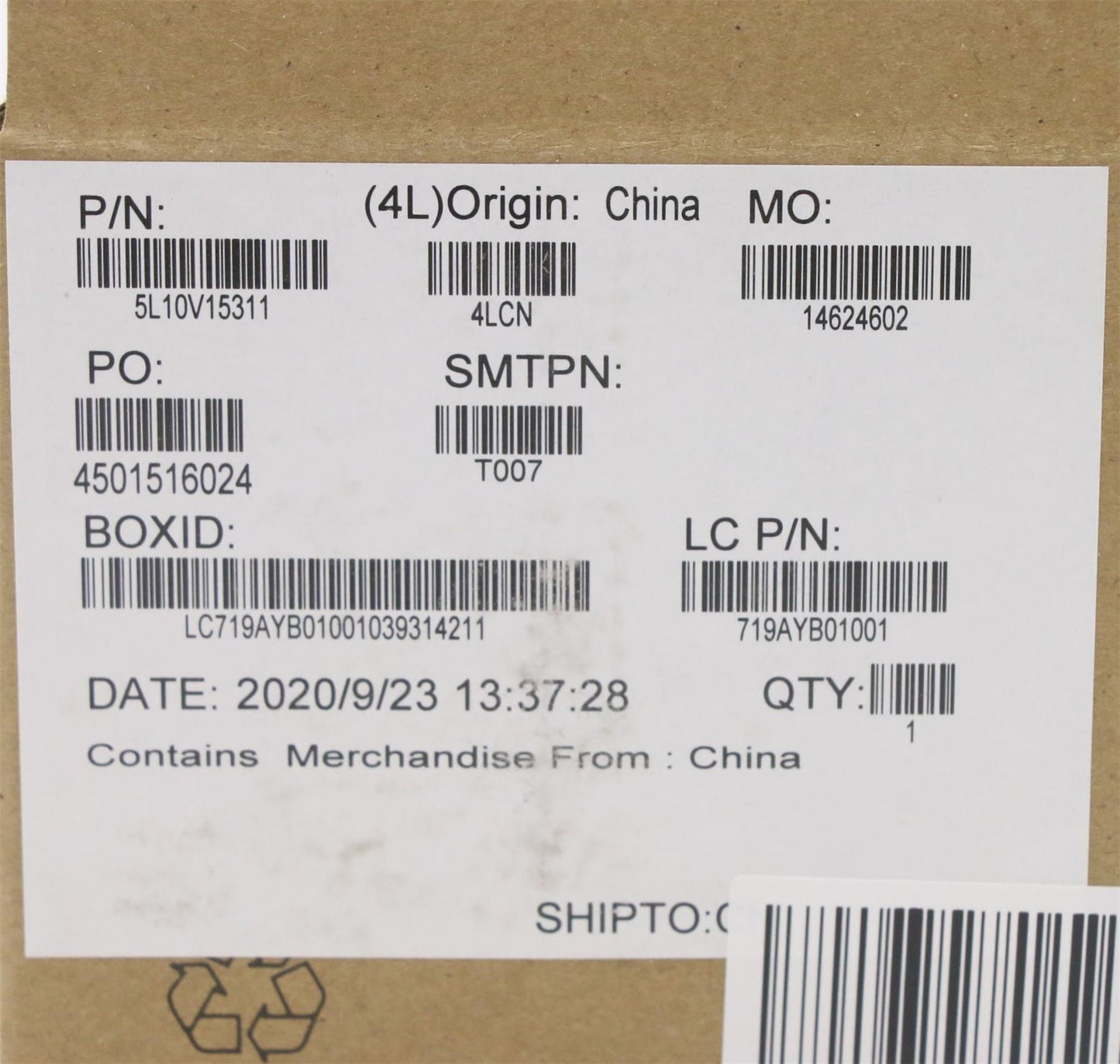 Lenovo ThinkPad T15 P15s Gen 1 Screw Screws Set Kit 5L10V15311