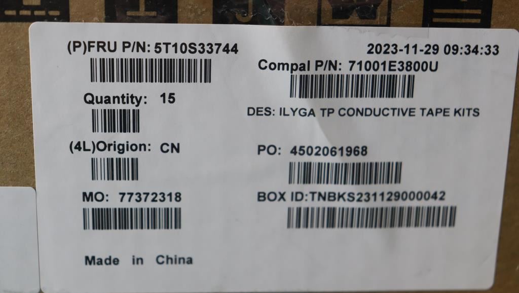 Lenovo TP conductive C 83FD 10pcs 5T10S33744