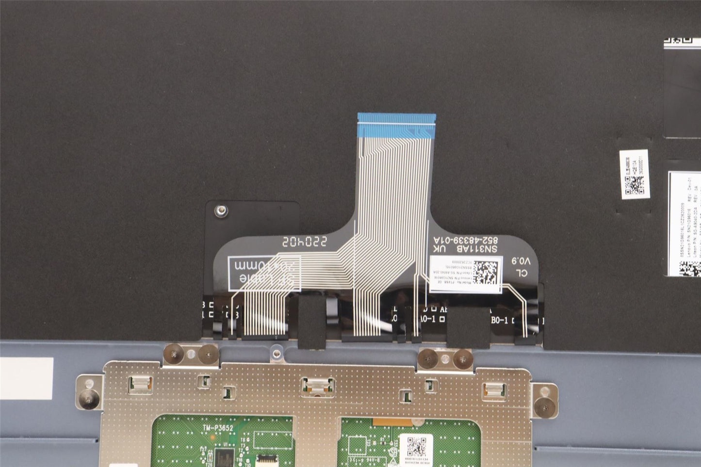 Lenovo Yoga 7 14ARB7 Keyboard Palmrest Top Cover German Grey 5CB1J11094