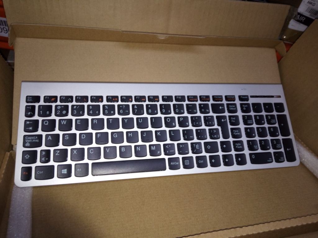 Lenovo Liteon SK-8861(EN-FR) 2.4G KB-Silver8 English French Keyboard 25209229