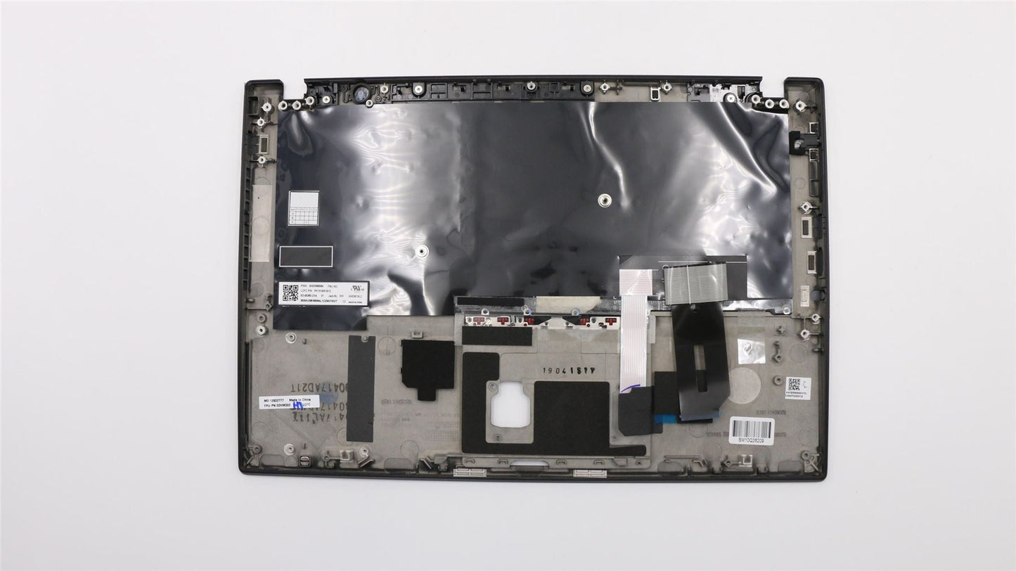 Lenovo ThinkPad T490s Keyboard Palmrest Top Cover Swiss Black Backlit 02HM302