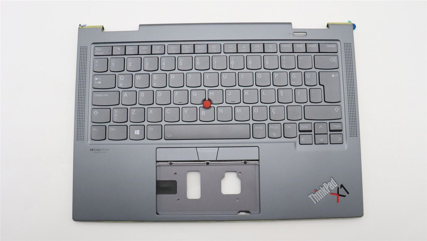 Lenovo ThinkPad X1 6th Gen Keyboard Palmrest Top Cover Turkish 5M11C41011