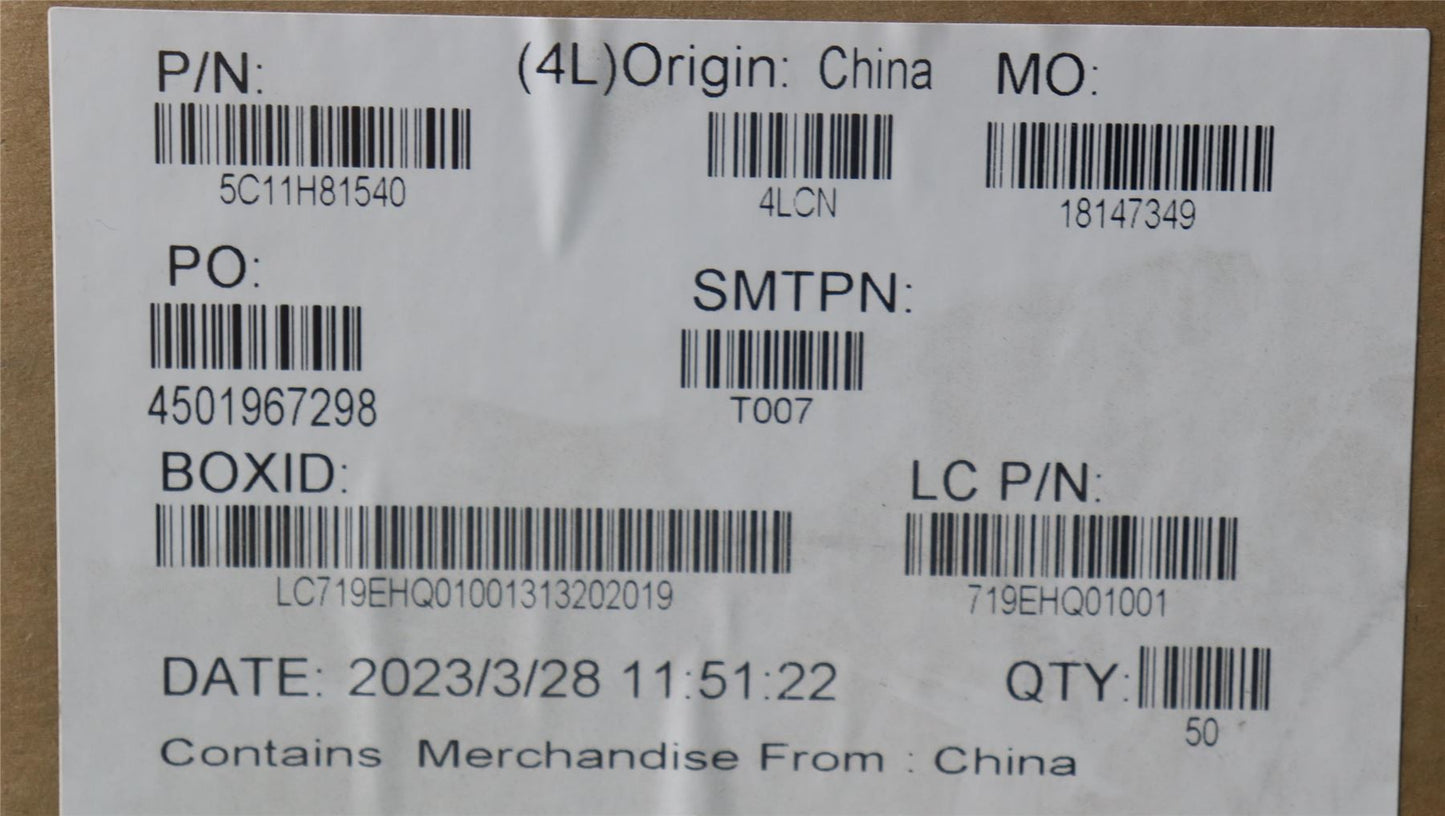 Lenovo CABLE FRU FFC F P0.5 PAD=0.3 M/B-TP/B 5C11H81540