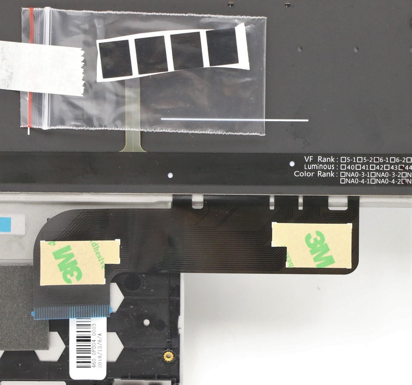 Lenovo Yoga S730-13IWL Keyboard Palmrest Top Cover German Platinum 5CB0S72876